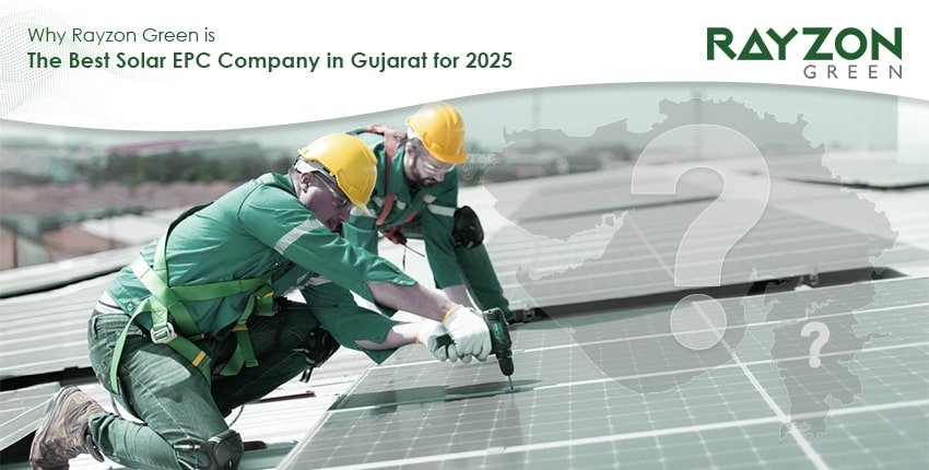 Rayzon Green’s solar EPC project in Gujarat showcasing rooftop installation for industrial sustainability